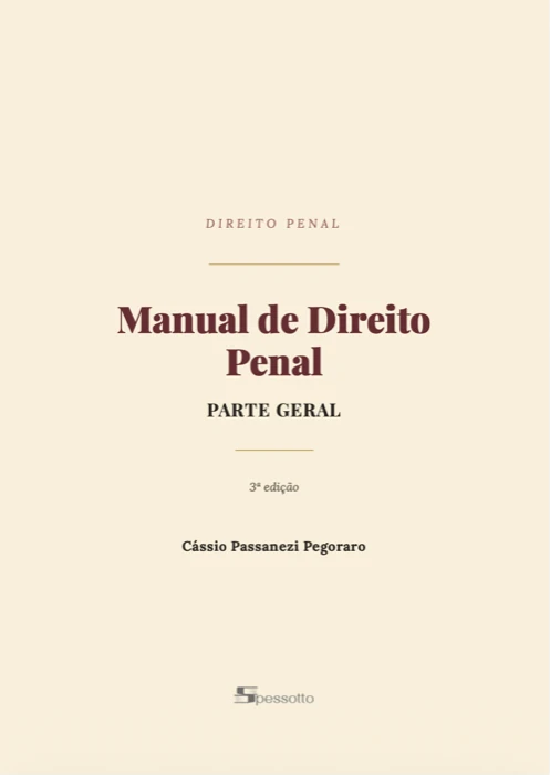 Capa do Manual de Direito Penal, Parte Geral